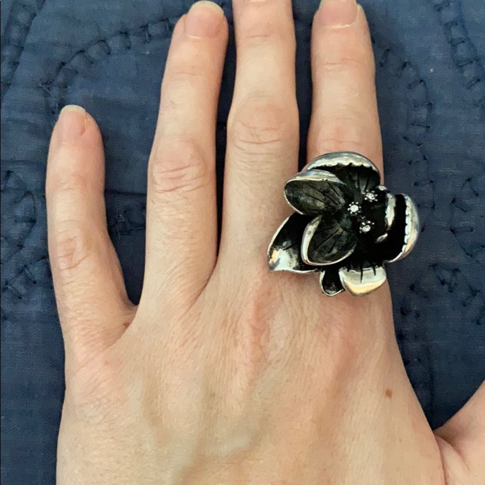 Fossil silver ring - Picture 2 of 3